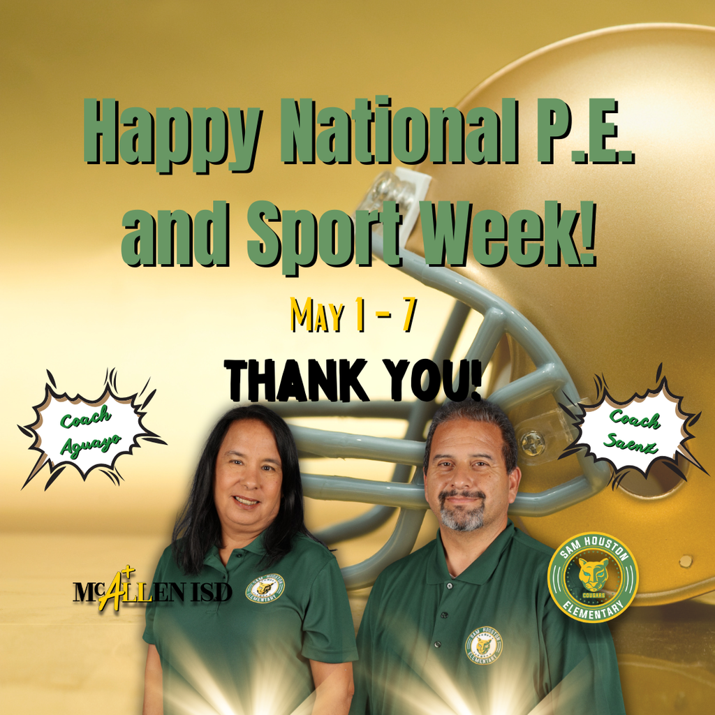 Announcement for National P.E. and Sport Week in English