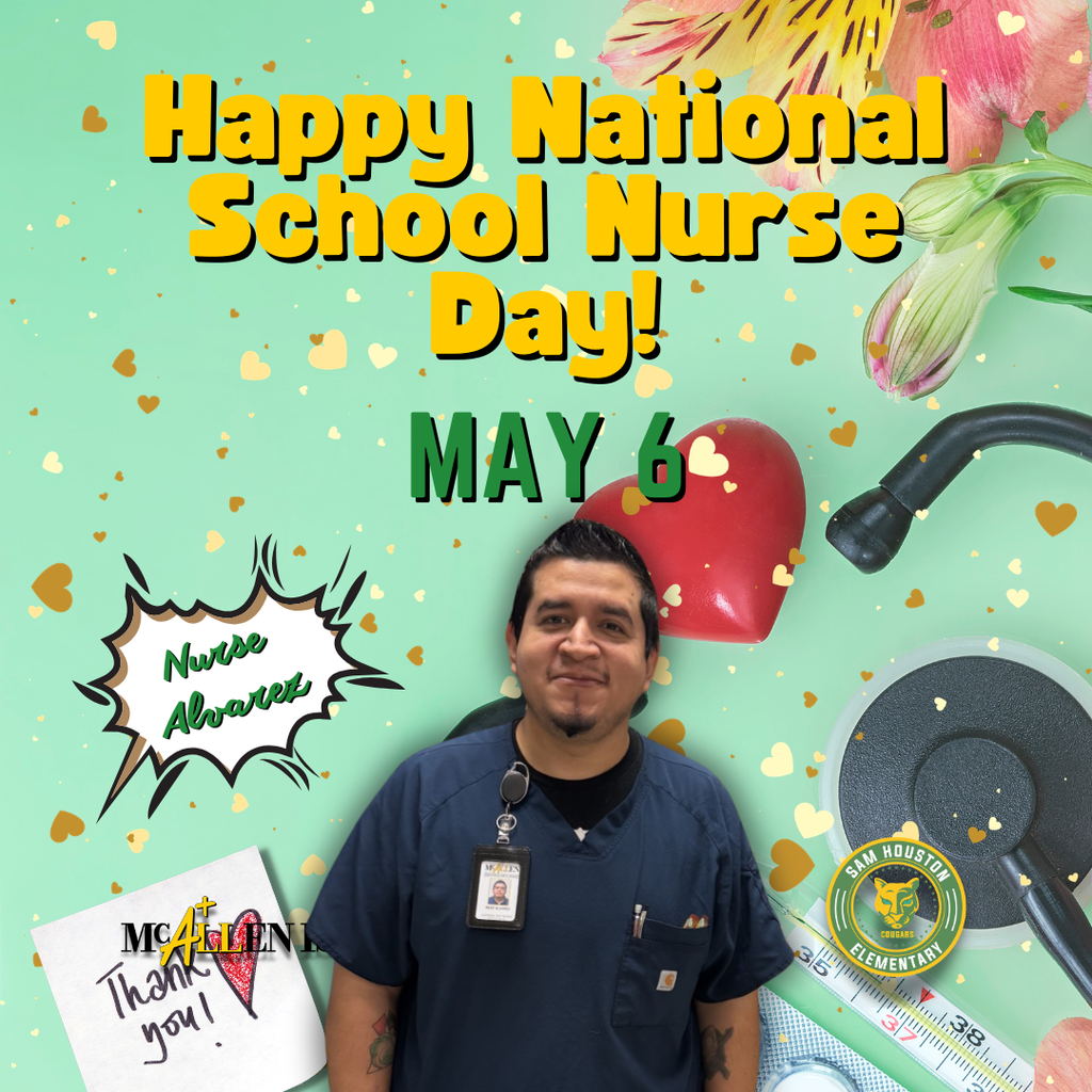 Announcement for National School Nurse Day in English