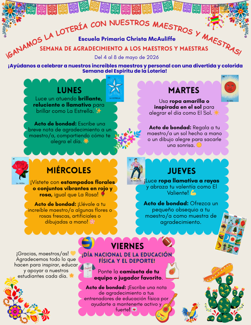 Teacher appreciation week 