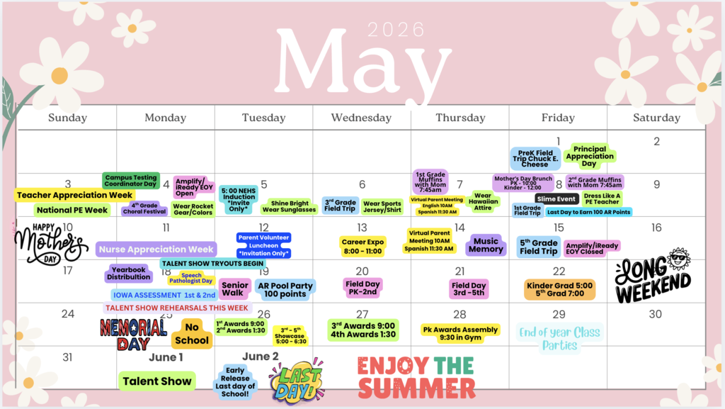 May/June Calendar