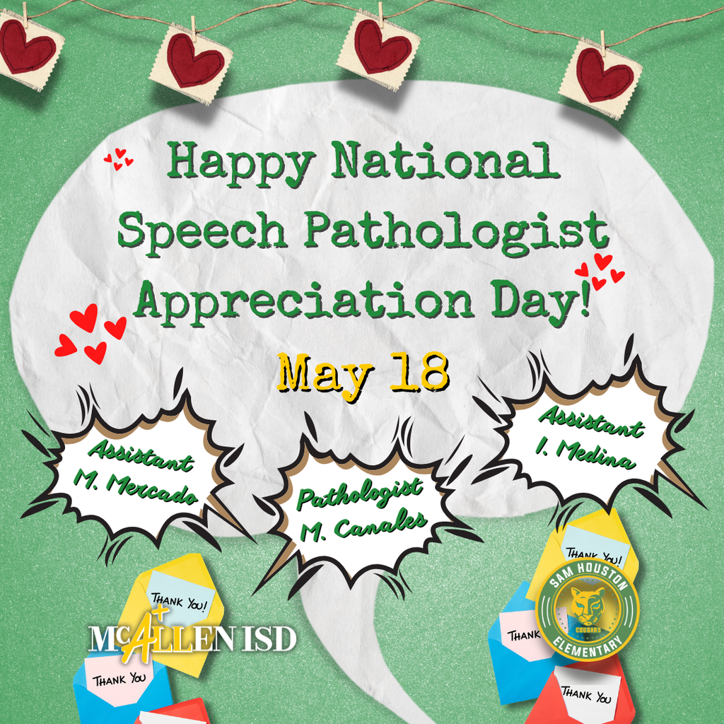 Announcement for National Speech Pathologist Day in English