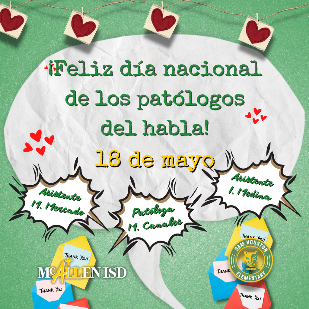 Announcement for National Speech Pathologist Day in Spanish