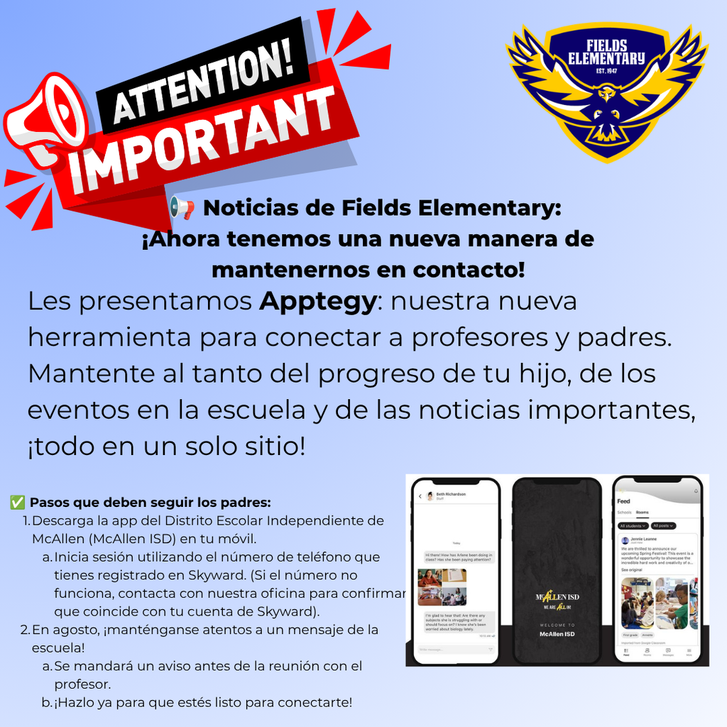 Apptegy Spanish