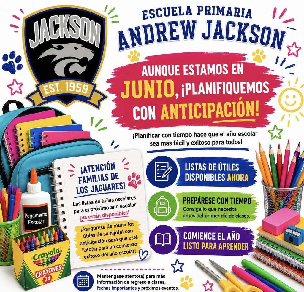 School Supply List 2026-2027
