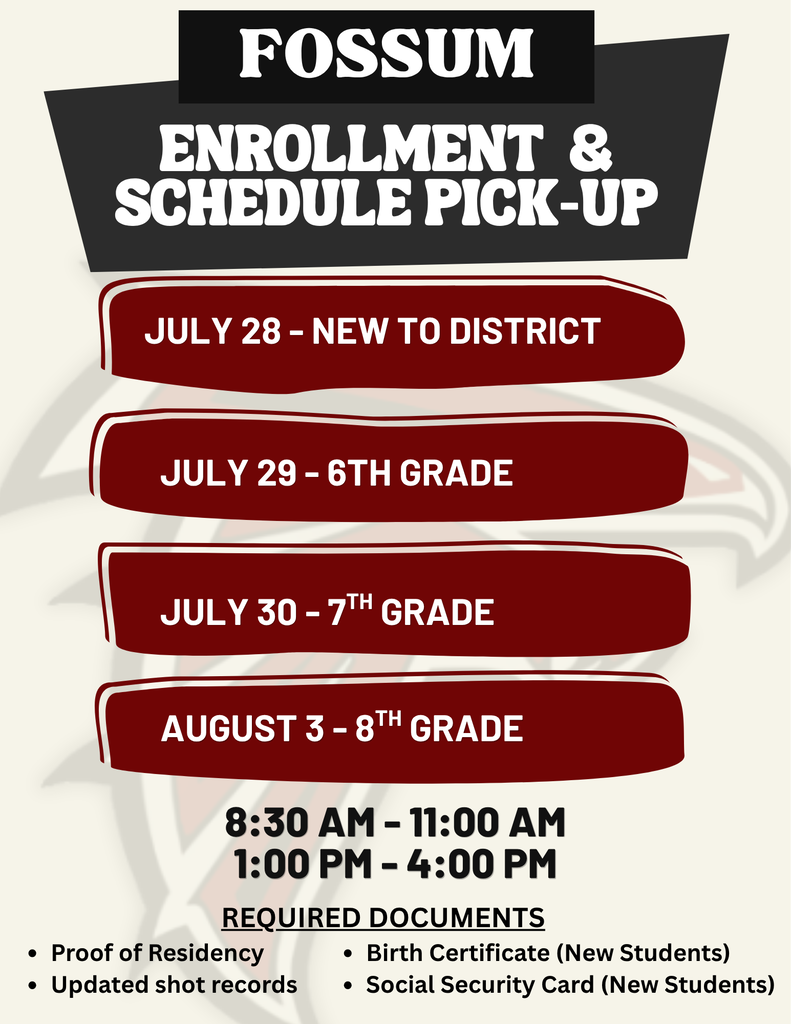 2026 Schedule Pick-Up