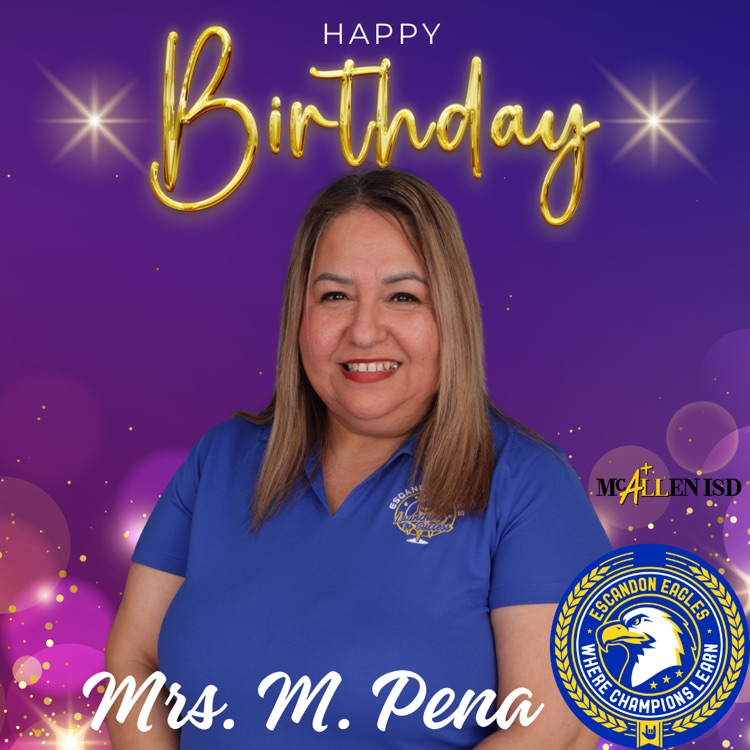 Happy Birthday Mrs. Pena!