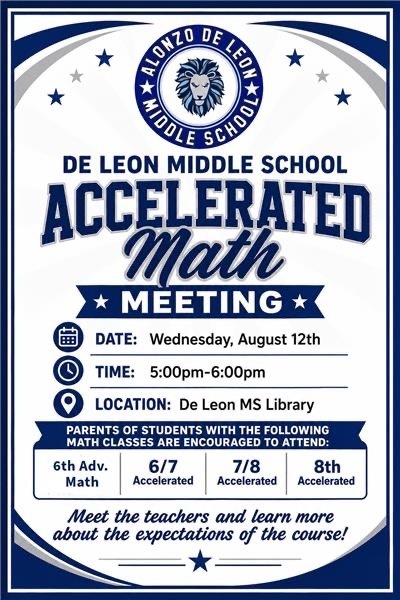 Accelerated Math Meeting