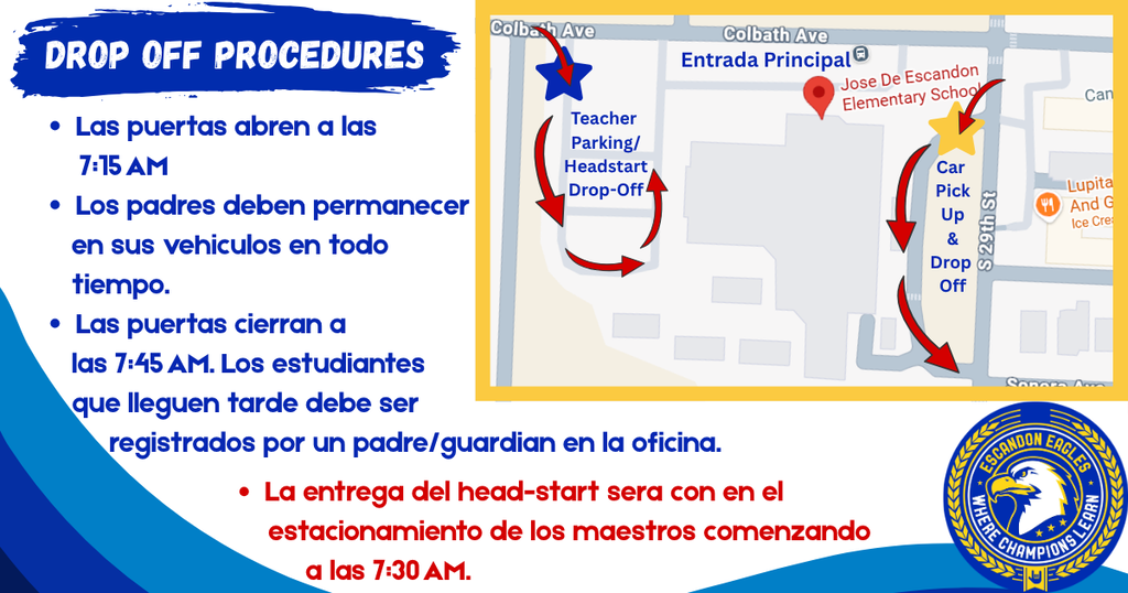 Drop off Procedures