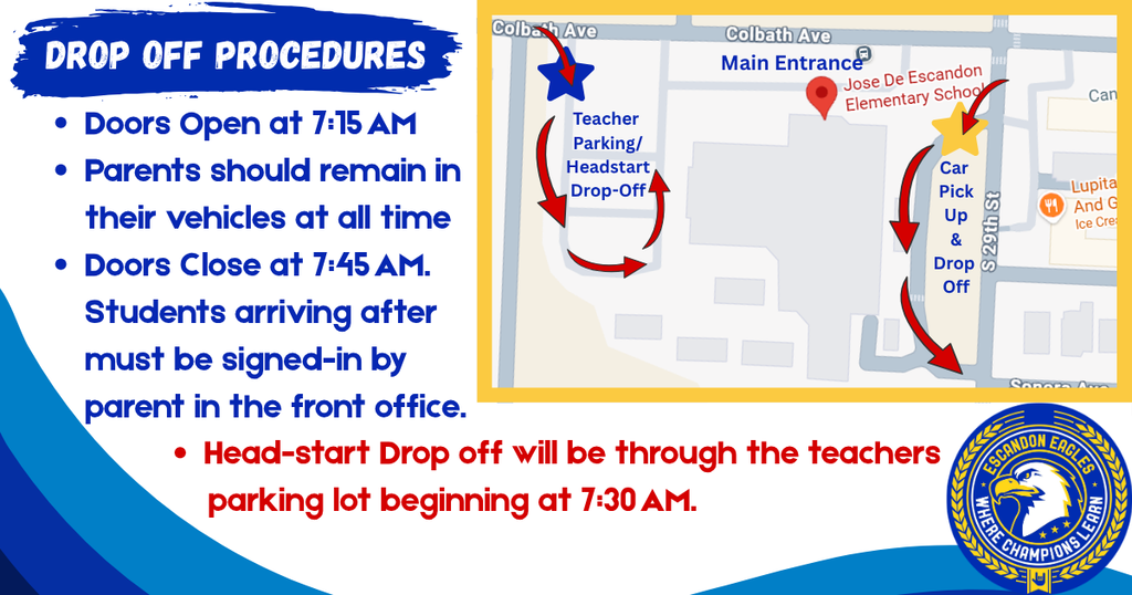 Drop off Procedures