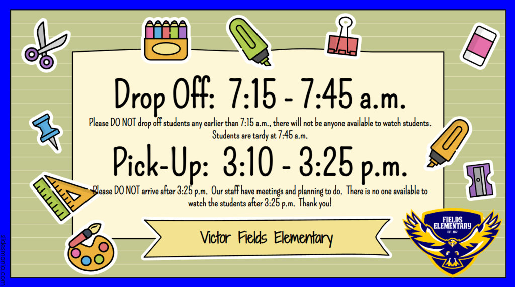 Drop off and pick up 