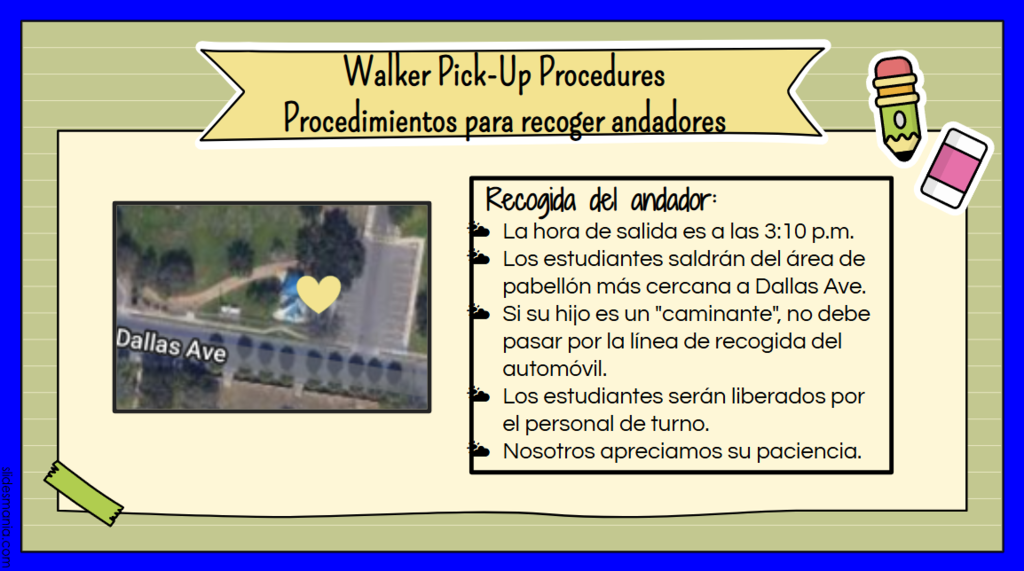 walker pick up procedures