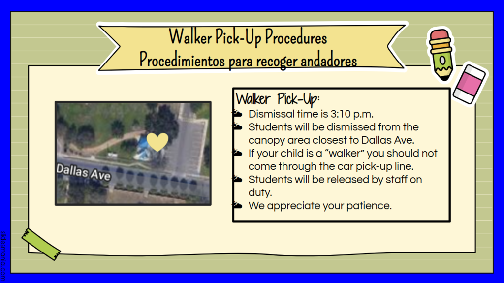 walker pick up procedures