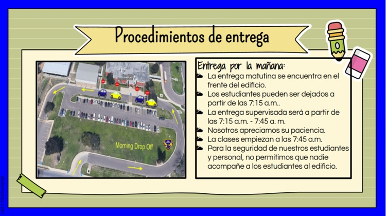 drop off in Spanish