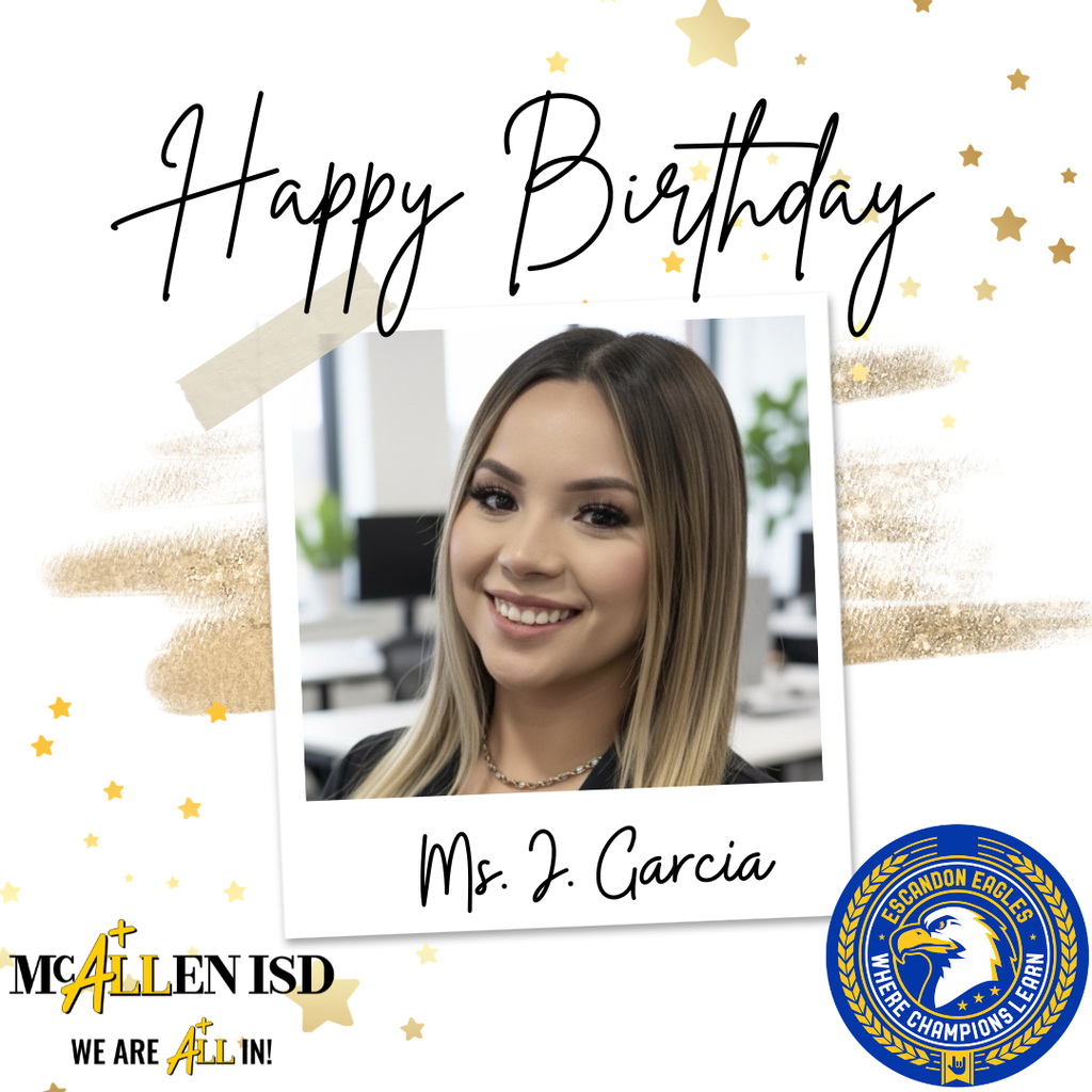 Happy Birthday Ms. J. Garcia! We wish you many many more!  