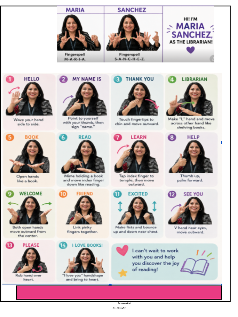Meet Our Librarian! Mrs. Sanchez
