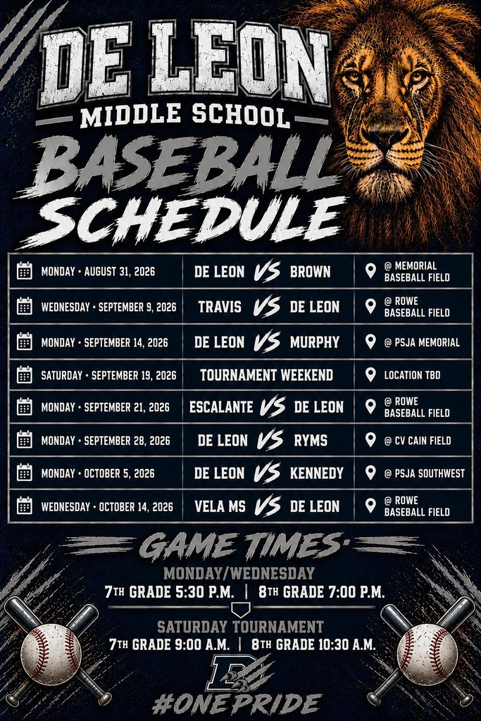 Lion Baseball Schedule