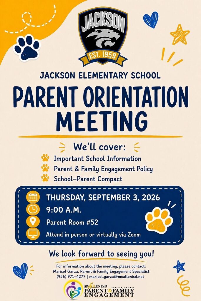 Jackson Parent Meeting English 