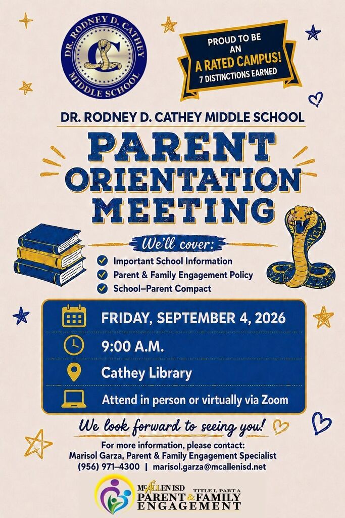 Cathey Parent Meeting English