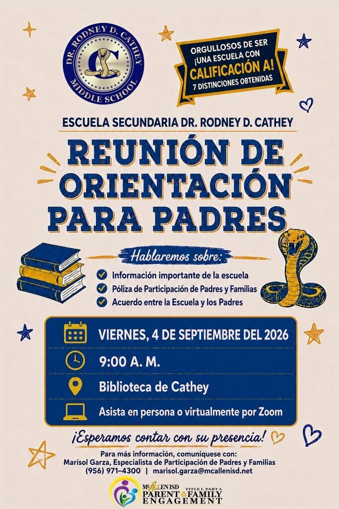 Cathey Parent Meeting Spanish