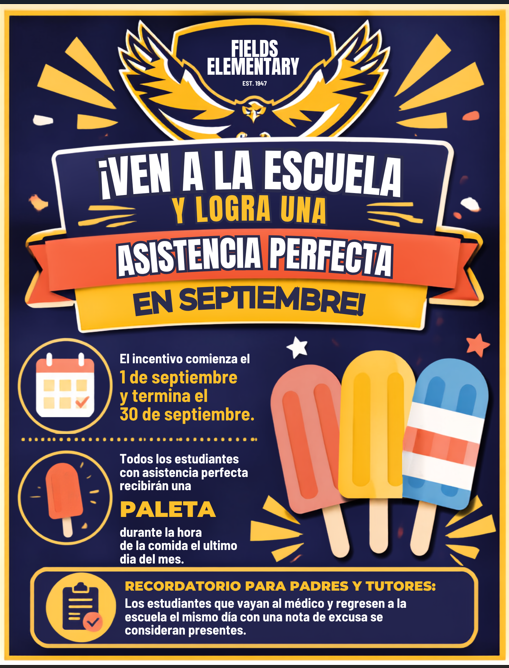 September Attendance Spanish