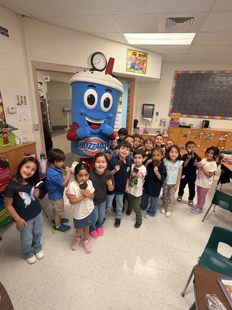 Kids celebrating their perfect attendance treat.