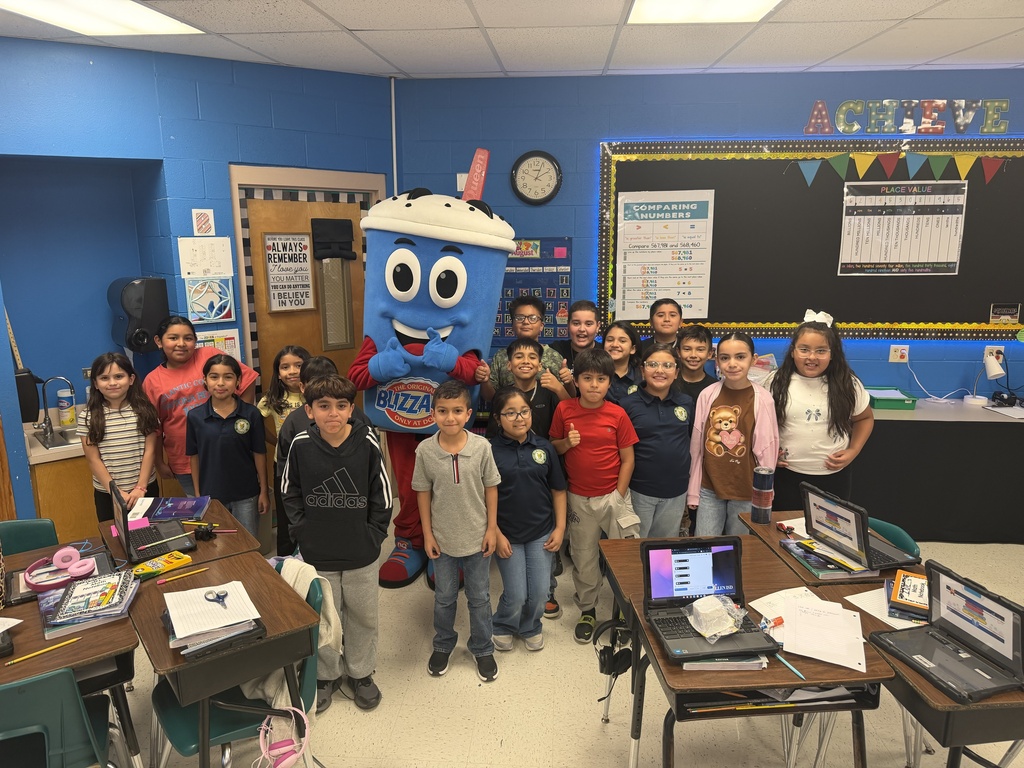 Kids celebrating their perfect attendance treat.