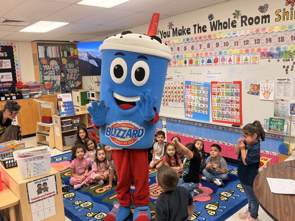 Kids celebrating their perfect attendance treat.