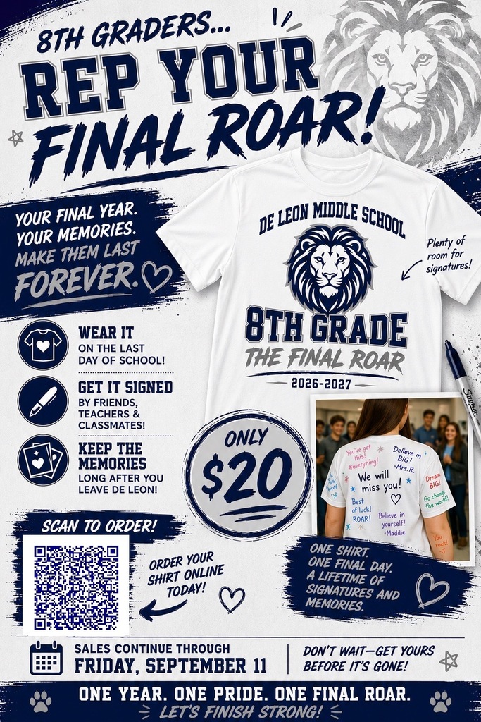 Final Roar 8th Grade Shirt