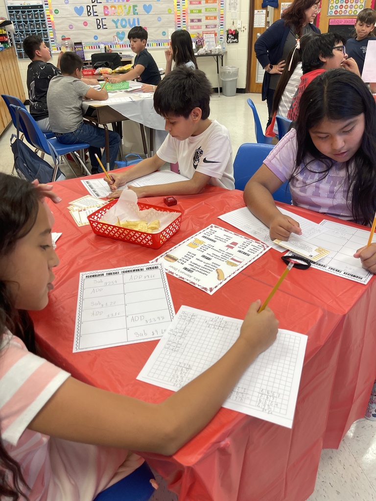 5th Grade Math Diner Menu Challenge