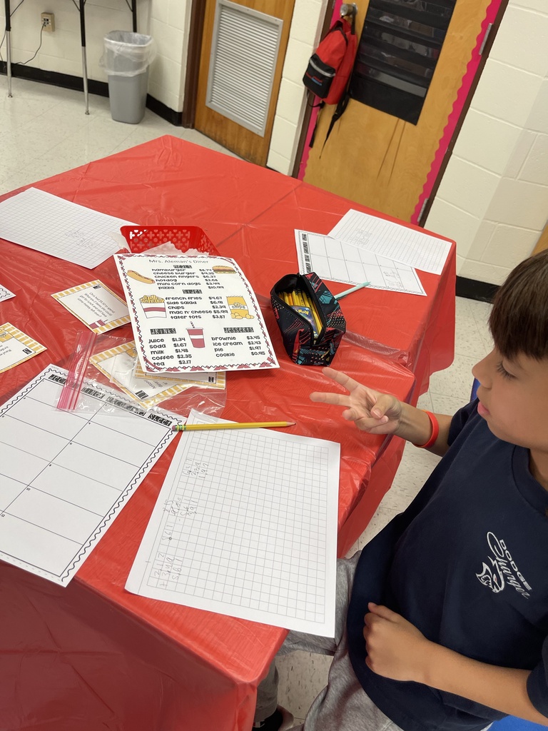 5th Grade Math Diner Menu Challenge