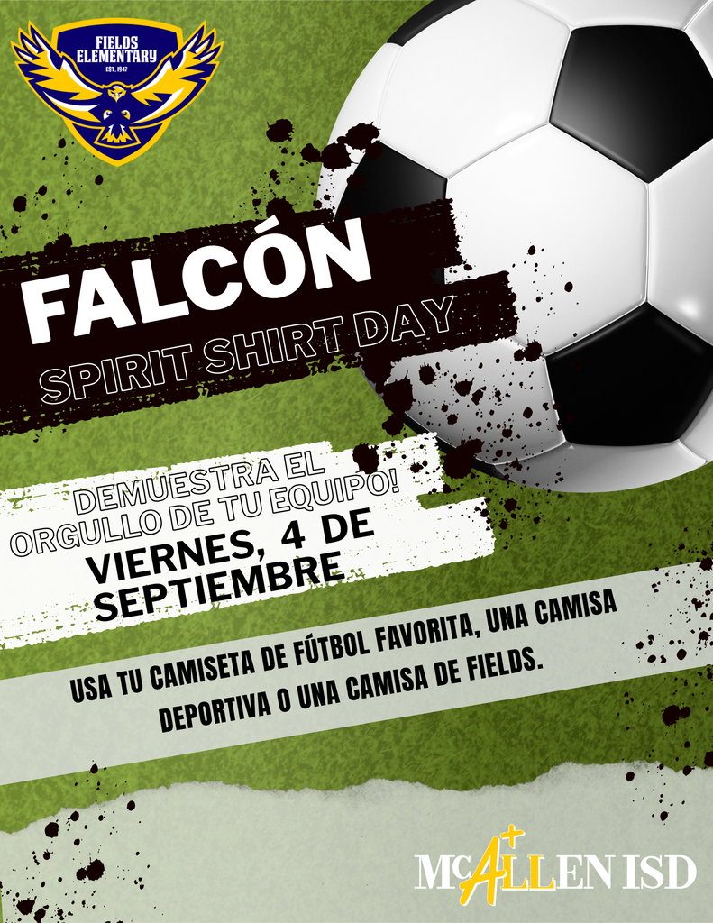Falcon Spirit Shirt Day Spanish