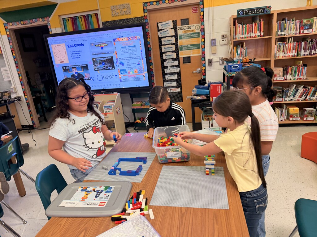 Students working together at the library.