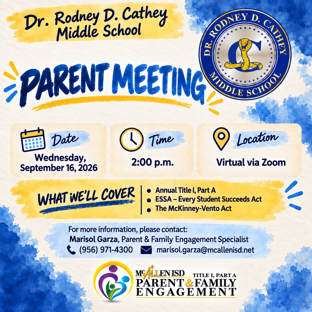 Cathey Parent Meeting English 