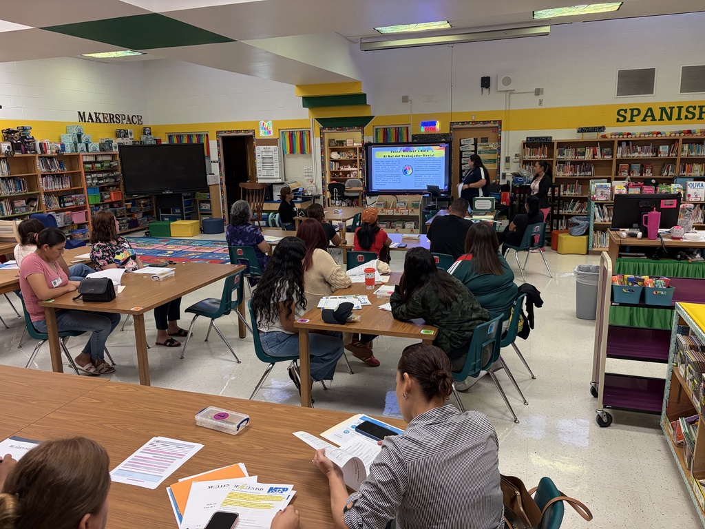 Image of parents at the Parent & Family Engagement meeting