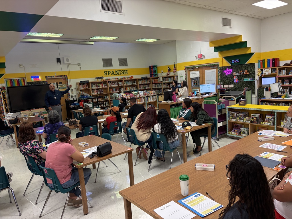 Image of parents at the Parent & Family Engagement meeting