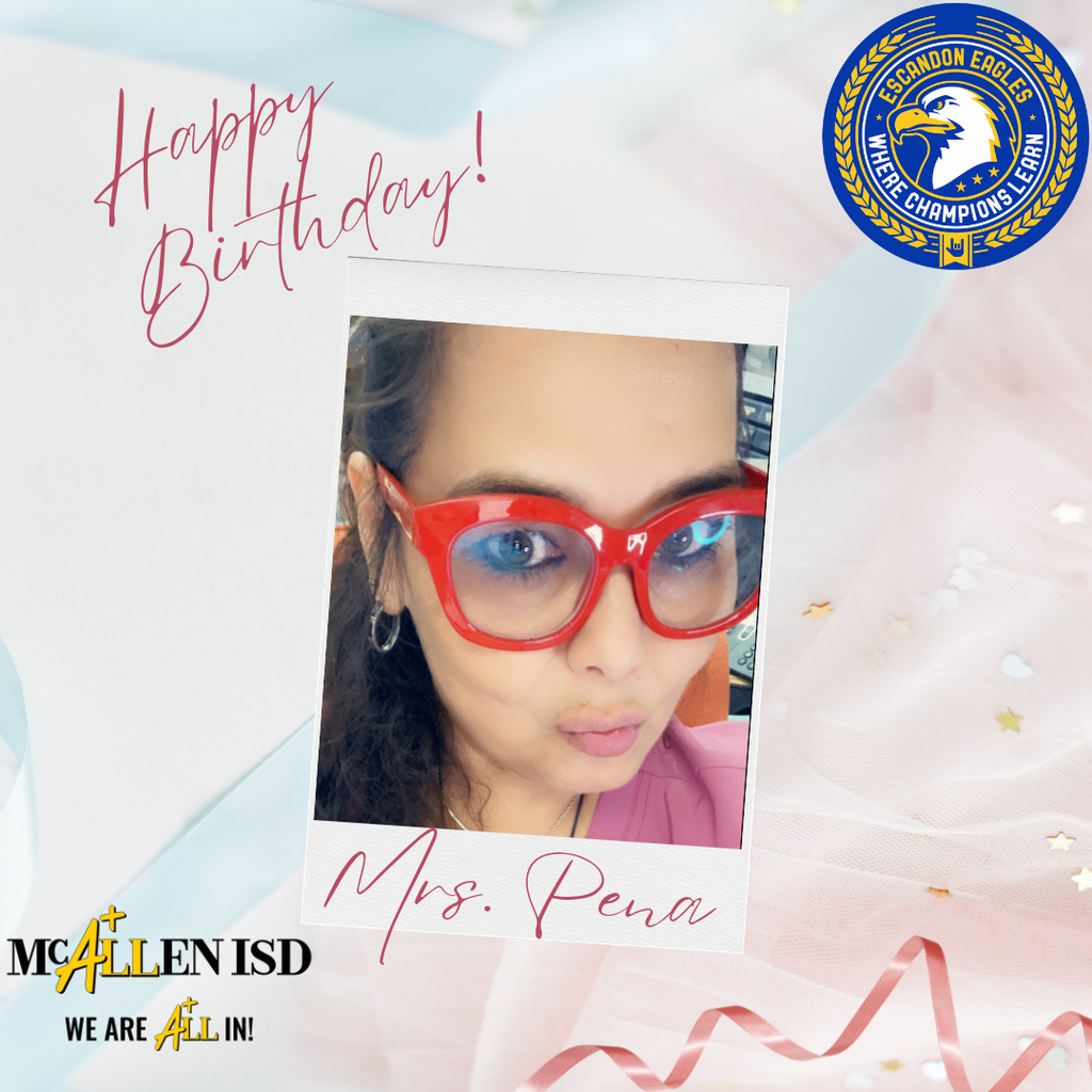 Happy Birthday Mrs. Pena! We hope you have a magical day! 