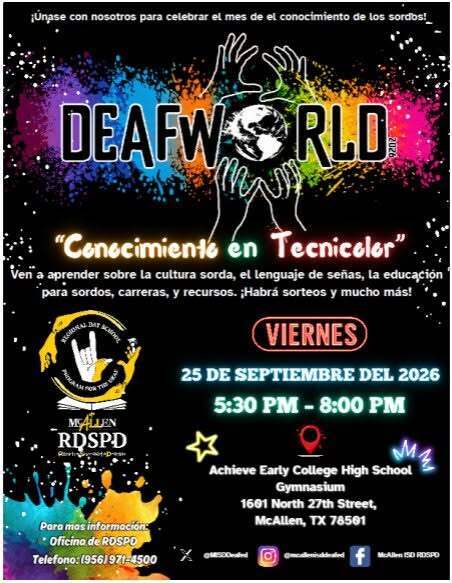 Deaf World in Spanish