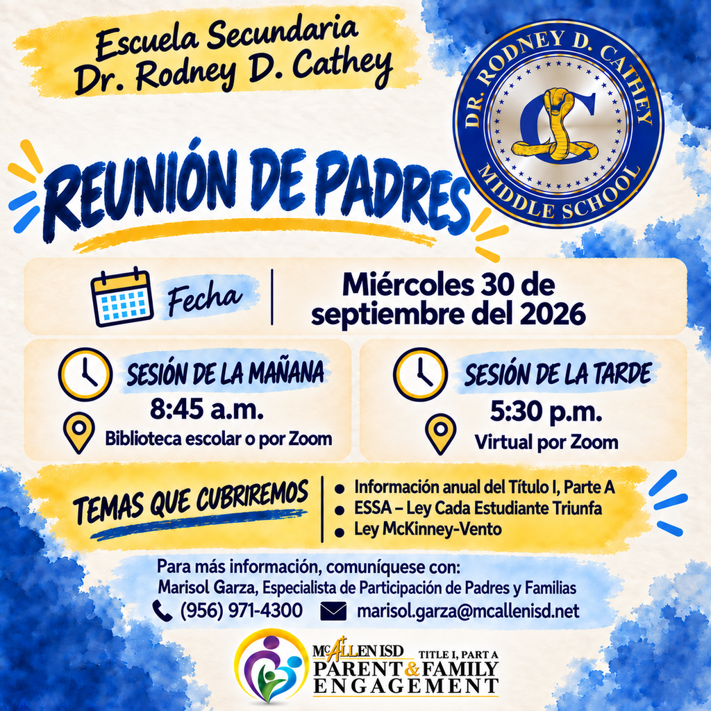 Cathey Parent Meeting Spanish