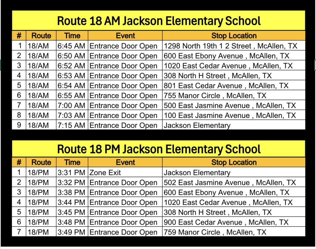 New Bus Routes