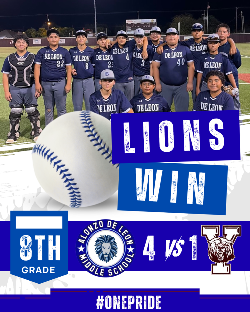 Baseball Victory 8th Grade Lions