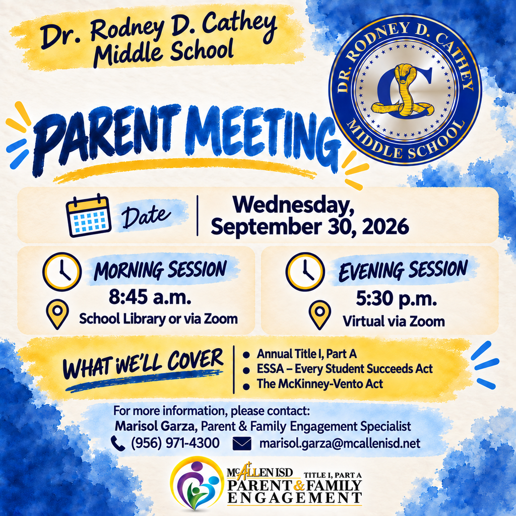 Cathey Parent Meeting English 