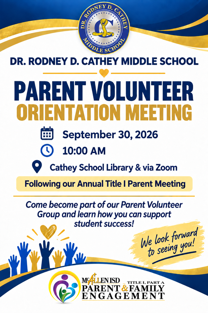 Cathey Parent Meeting English 
