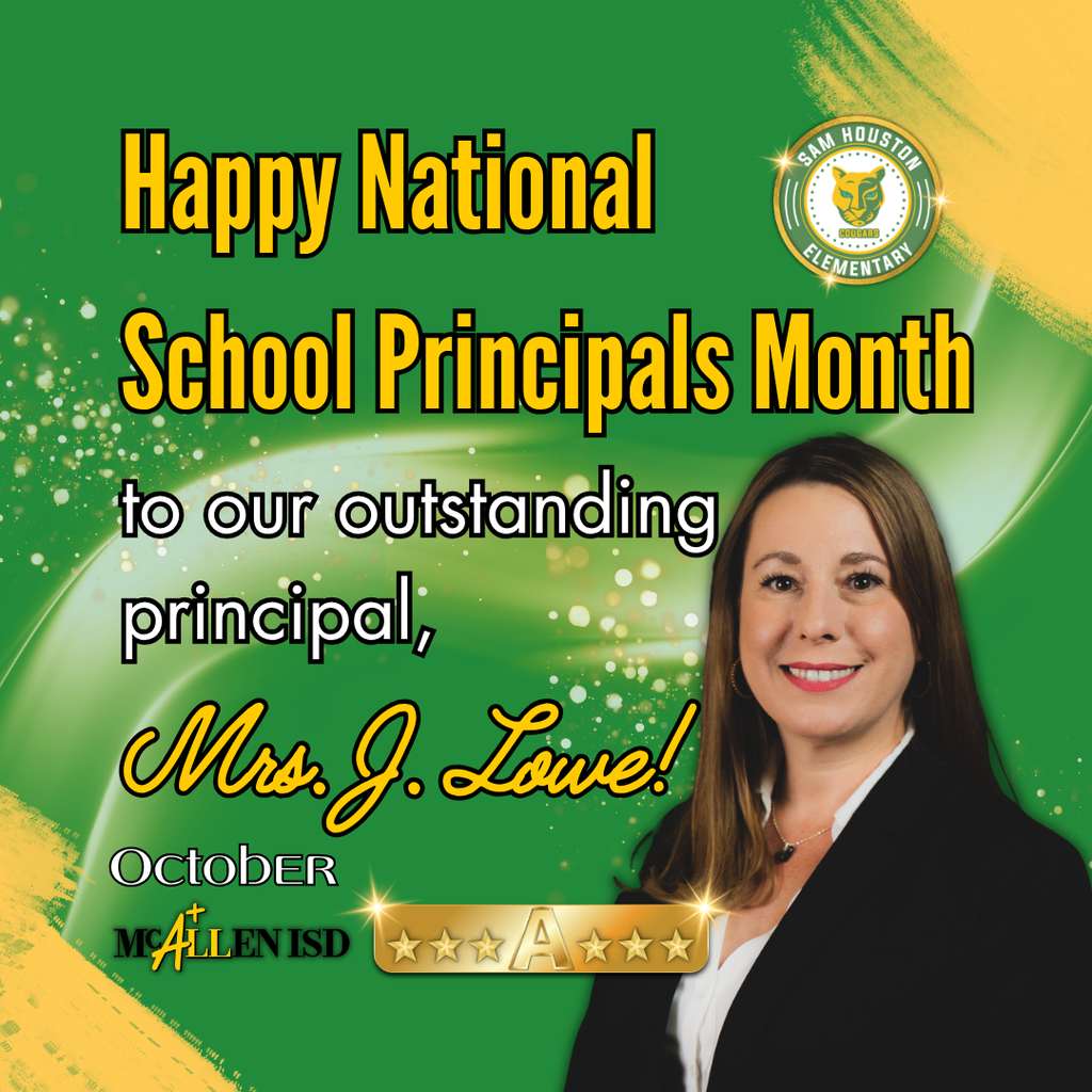 Flyer for Principals Month in English