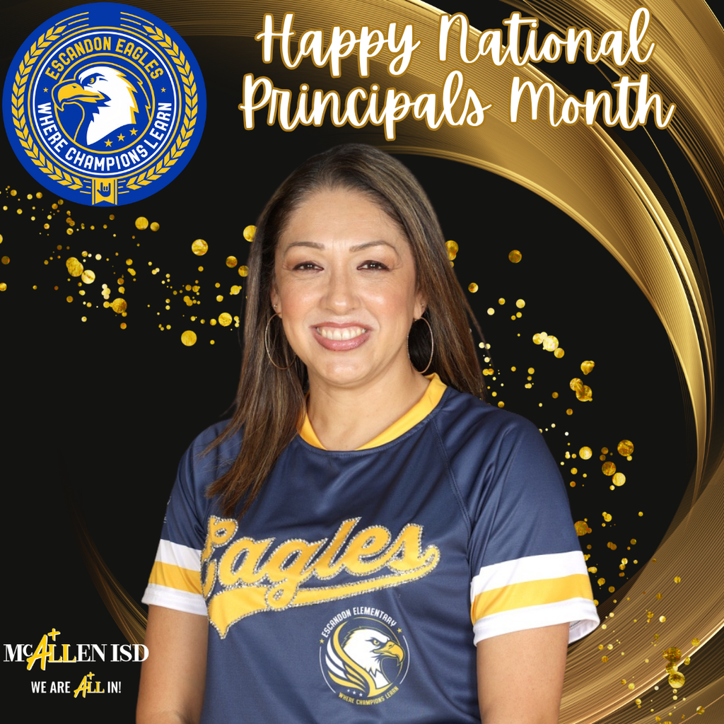 🍎💙💛 Celebrating Principal Rodriguez! 💛💙🍎 October is National Principals Month, and we are so grateful for the leadership, dedication, and heart that Principal Rodriguez brings to Escandon Elementary each and every day! 🦅✨ Thank you for inspiring our staff, supporting our students, and helping our Escandon family continue to soar. Your commitment makes a difference in our school community! Happy National Principals Month, Principal Rodriguez! We appreciate you today and every day! 💙💛 #NationalPrincipalsMonth #ThankAPrincipal #EscandonEagles #TogetherWeSoar