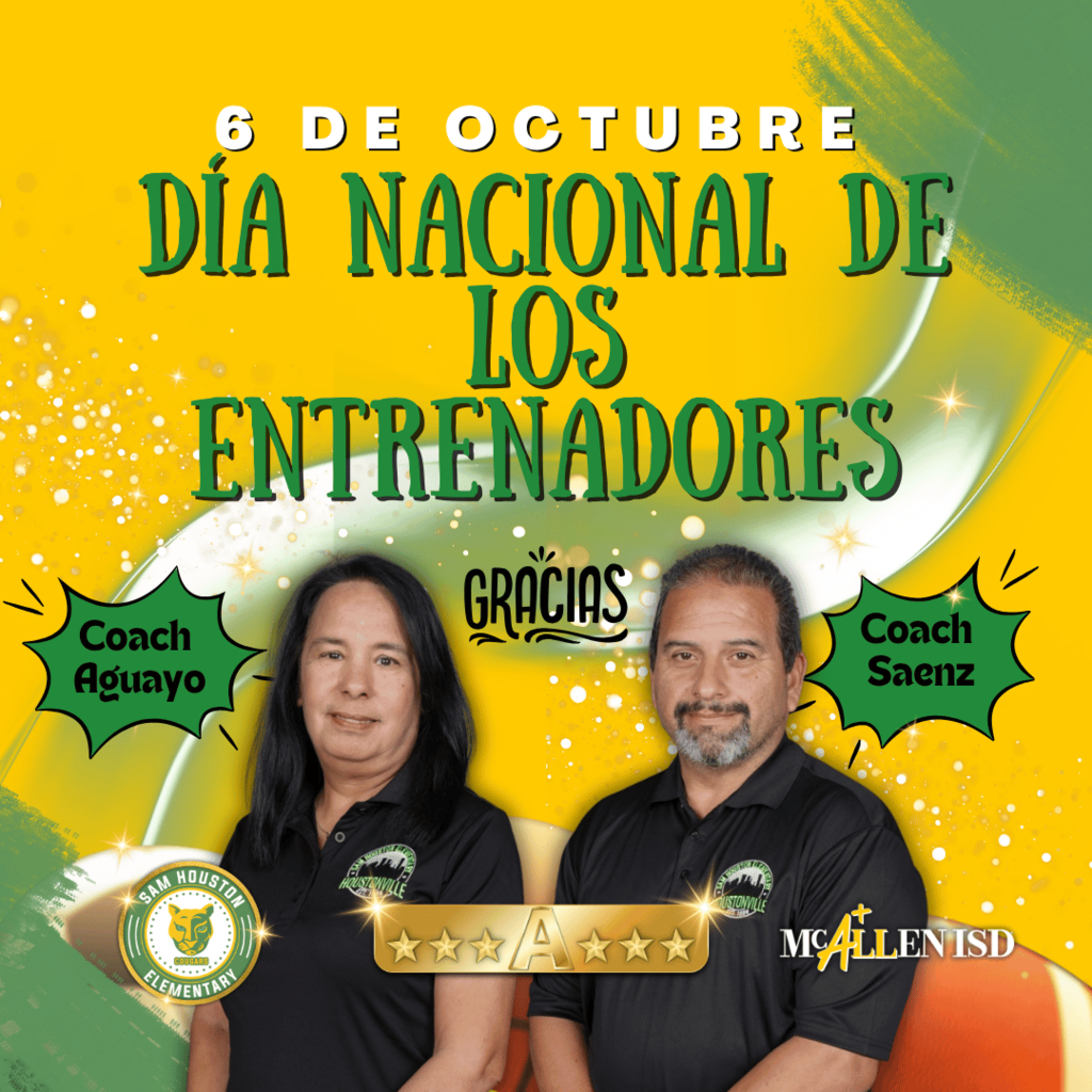 Flyer for National Coaches Day in Spanish