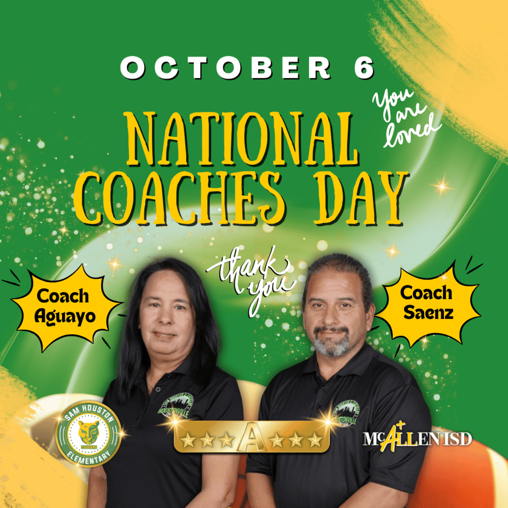Flyer for National Coaches Day in English