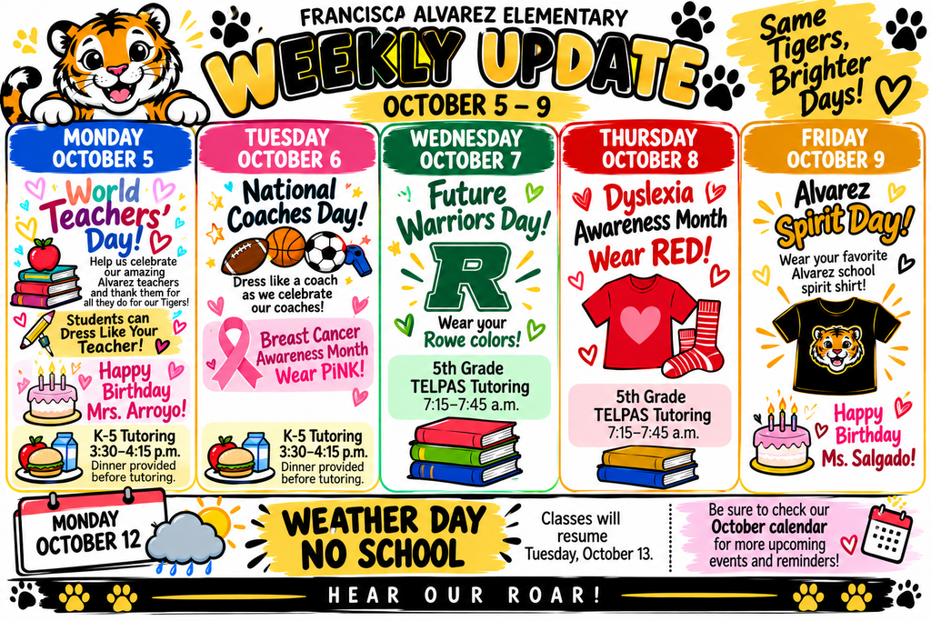 October Calendar