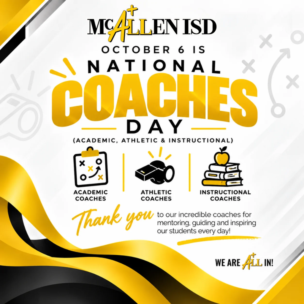 October 6 is National Coaches Day Academic, Athletic & Instructional 