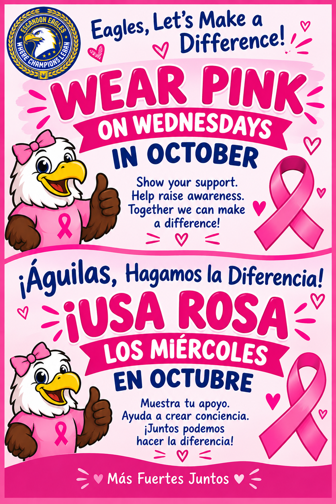On Wednesdays in October we wear pink!