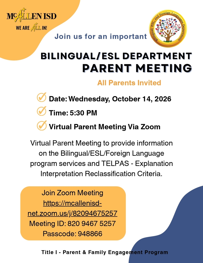 Bilingual Meeting English Flyer 